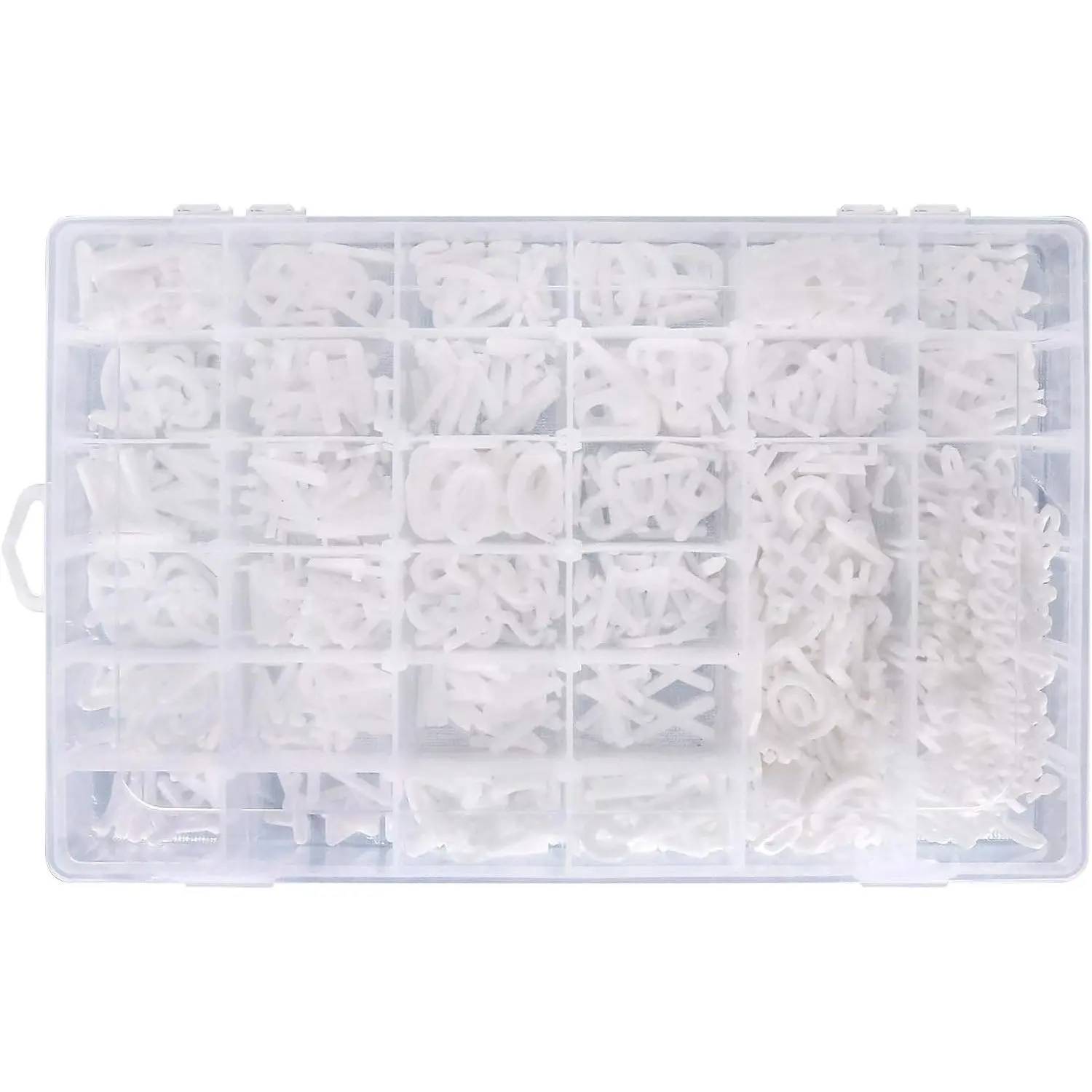 Letter Board Letters,645 PRE-Cut Characters (3/4 and 1 Inch,White) With Sorting Tray