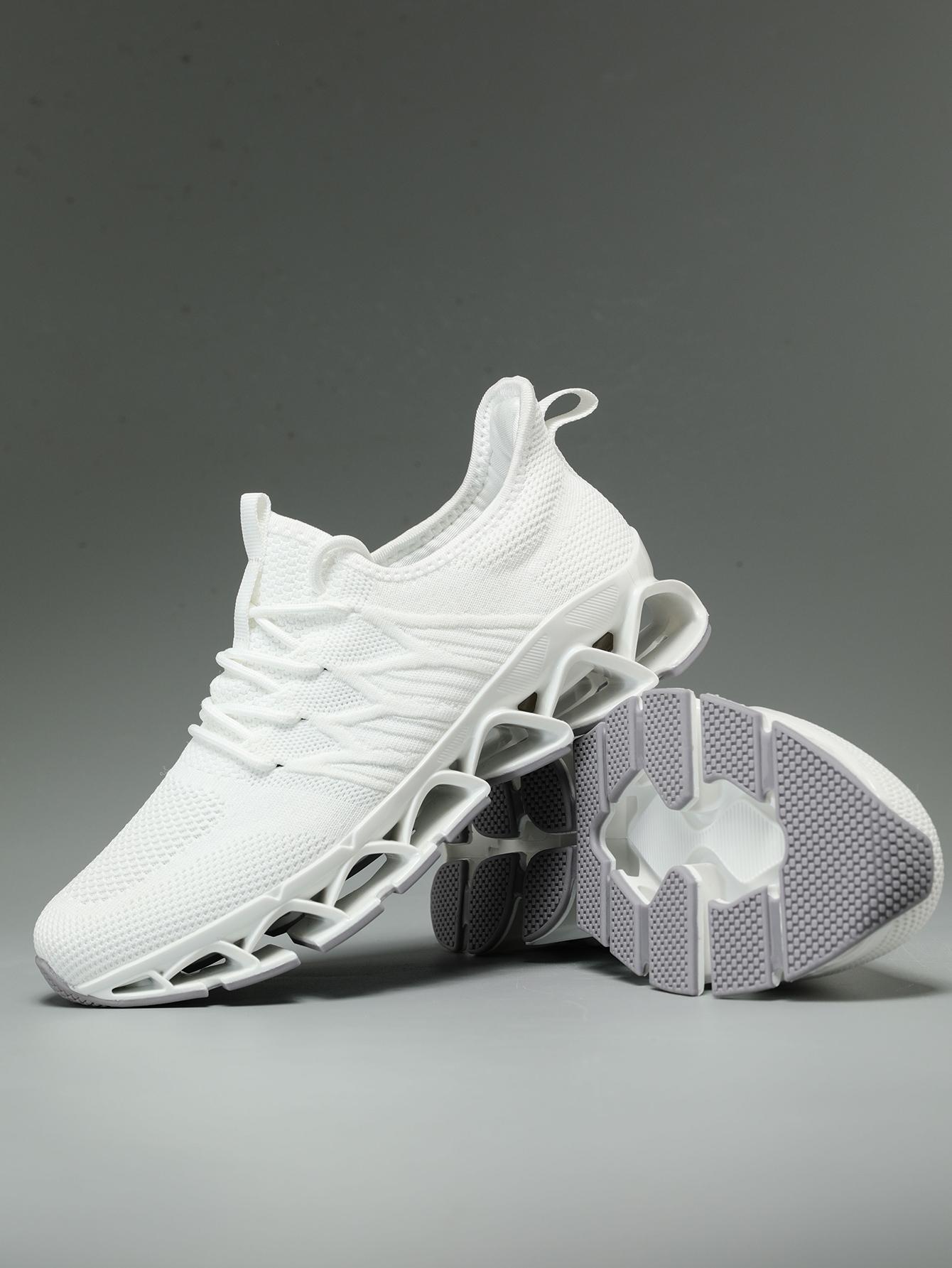 Men's Running Shoes Blade Tennis Walking Fashion Sneakers Breathable NonSlip Gym Sports Work Trainers,Knitted Mesh Breathable AndComfortable Platform Sneakers Runner Training Footwear Boy Athletic Closed Casual