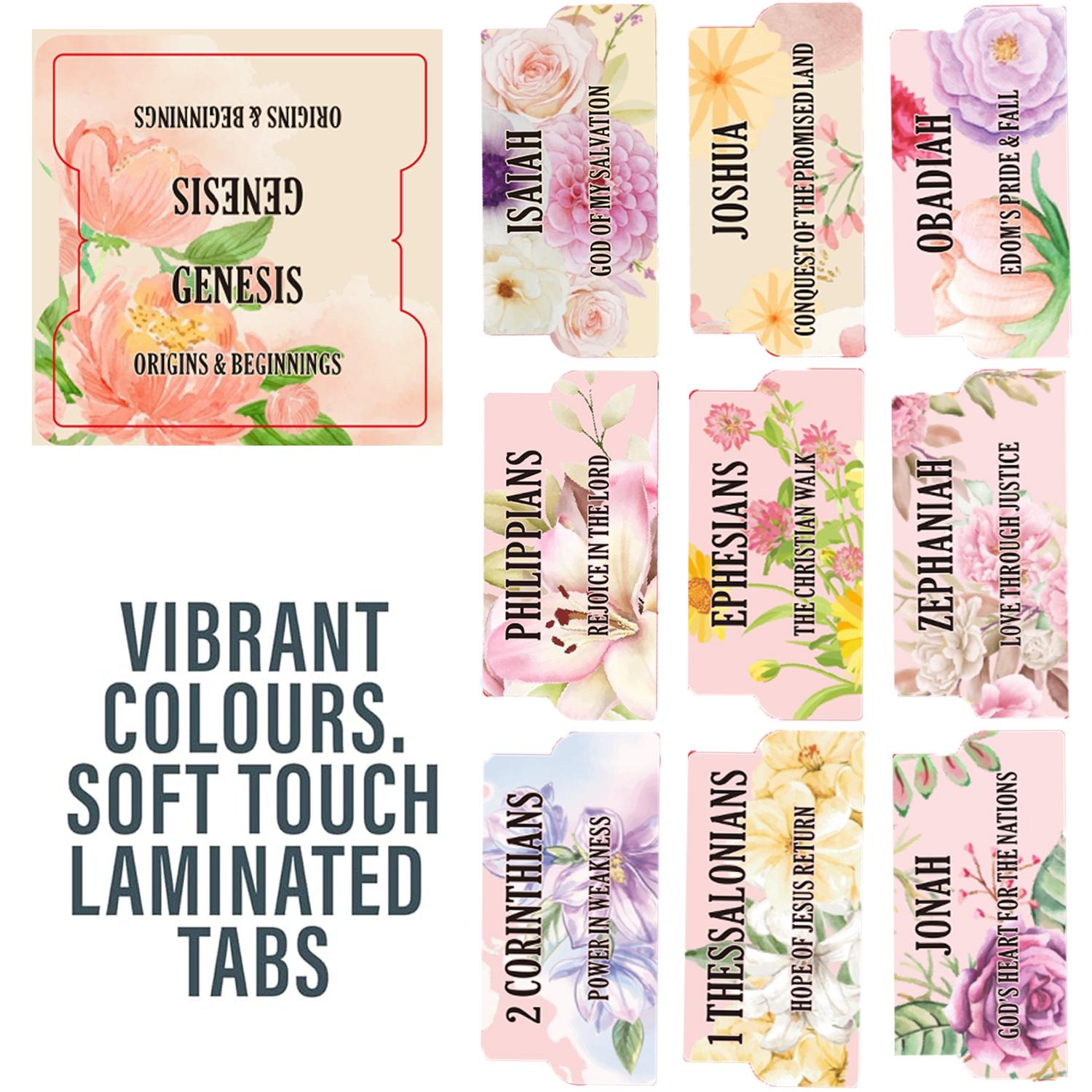 Inspirational Index Tabs Set, 75-Piece Large Font Design, Faith-Based Bible & Diary Use, Easy Peel-Off Labels, Ideal Gift for Believers, Book Reading Stickers