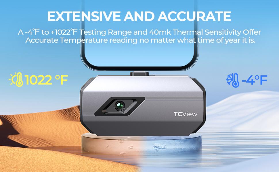 TOPDON TC002 Thermal Camera for iOS (iPhone & iPad), 256 x 192 IR High Resolution, Thermal Imager, Thermal Imaging Camera, -4°F~1022°F Temp Range, 40mk Thermal Sensitivity, Support Video Recording TOPDON TC002 Thermal Camera for iOS (iPhone & iPad), 256 x 192 IR High Resolution, Thermal Imager, Thermal Imaging Camera, -4°F~1022°F Temp Range, 40mk Thermal Sensitivity, Support Video Recording