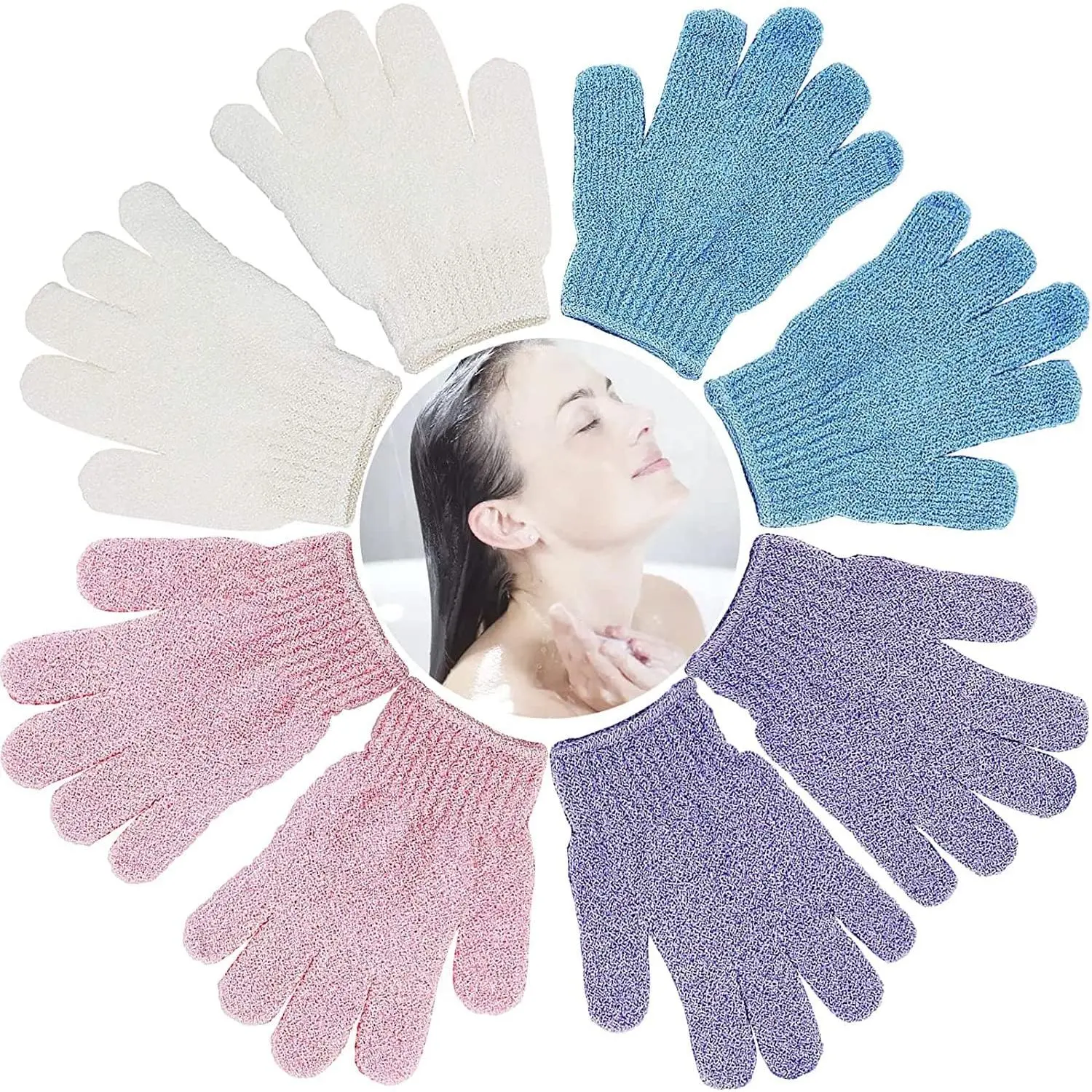 ROTAPATA 8 Pack  Shower Gloves
