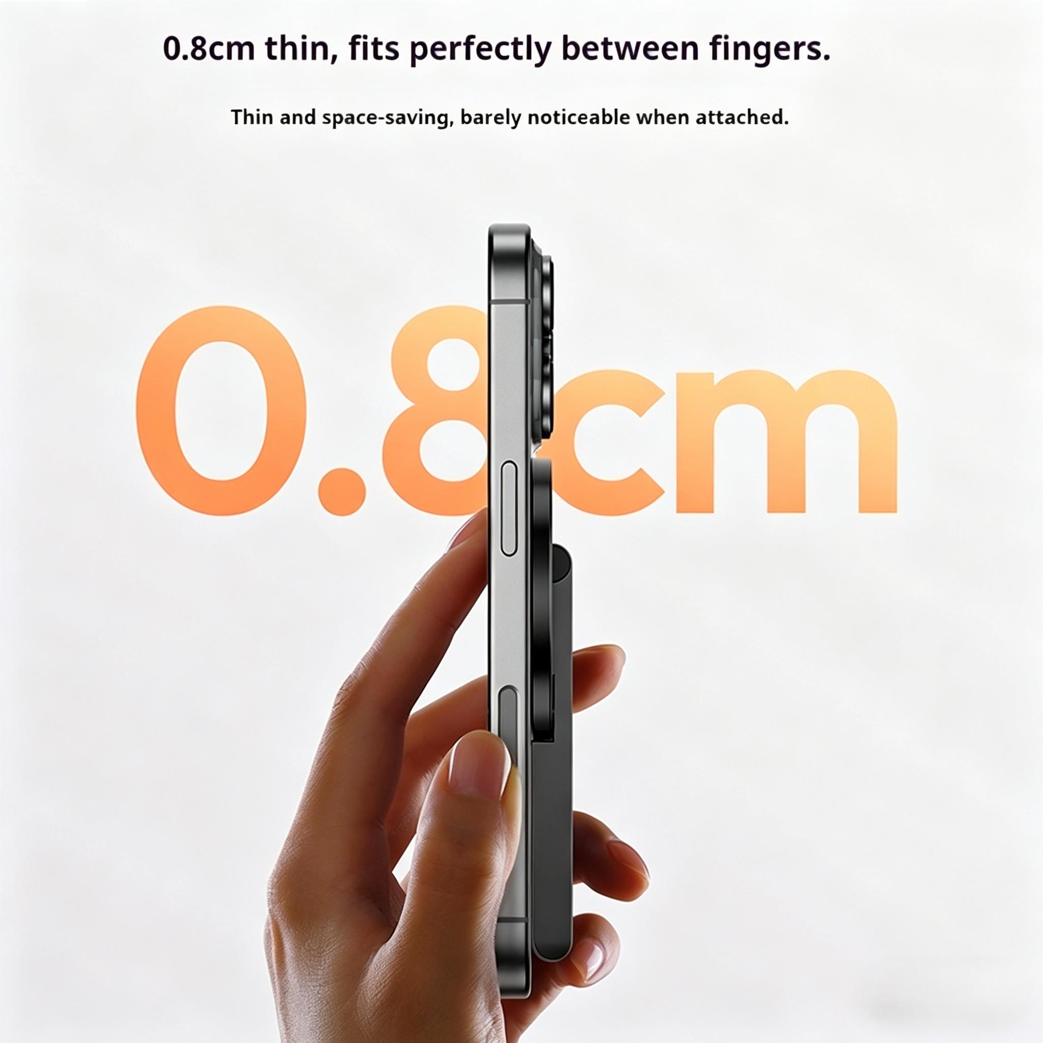 Pocket Magnetic Phone Tripod, Portable Photography Stand for iPhone, Magsafe Desktop Support, Android Universal Handheld Selfie Stick