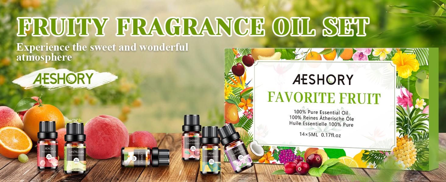 Hotel / Bakery/ Floral / Woody / Fruit Essential Oils Set (14×5ml) – Natural Fragrance Oils for Aromatherapy Diffusers & Candle Making Aromatic Scent Cookie Perfume Chocolate Cherry Coconut Cream Scented