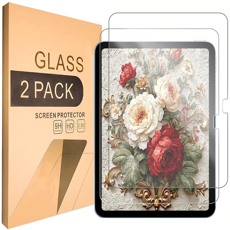 2-piece set suitable for iPad 10th/11th A16 tablet screen protector, high-definition transparent, effective anti-fingerprint. Provides thoughtful protection for the screen.   For ipad 10th 11th A16 Ipad Tablet Accessories