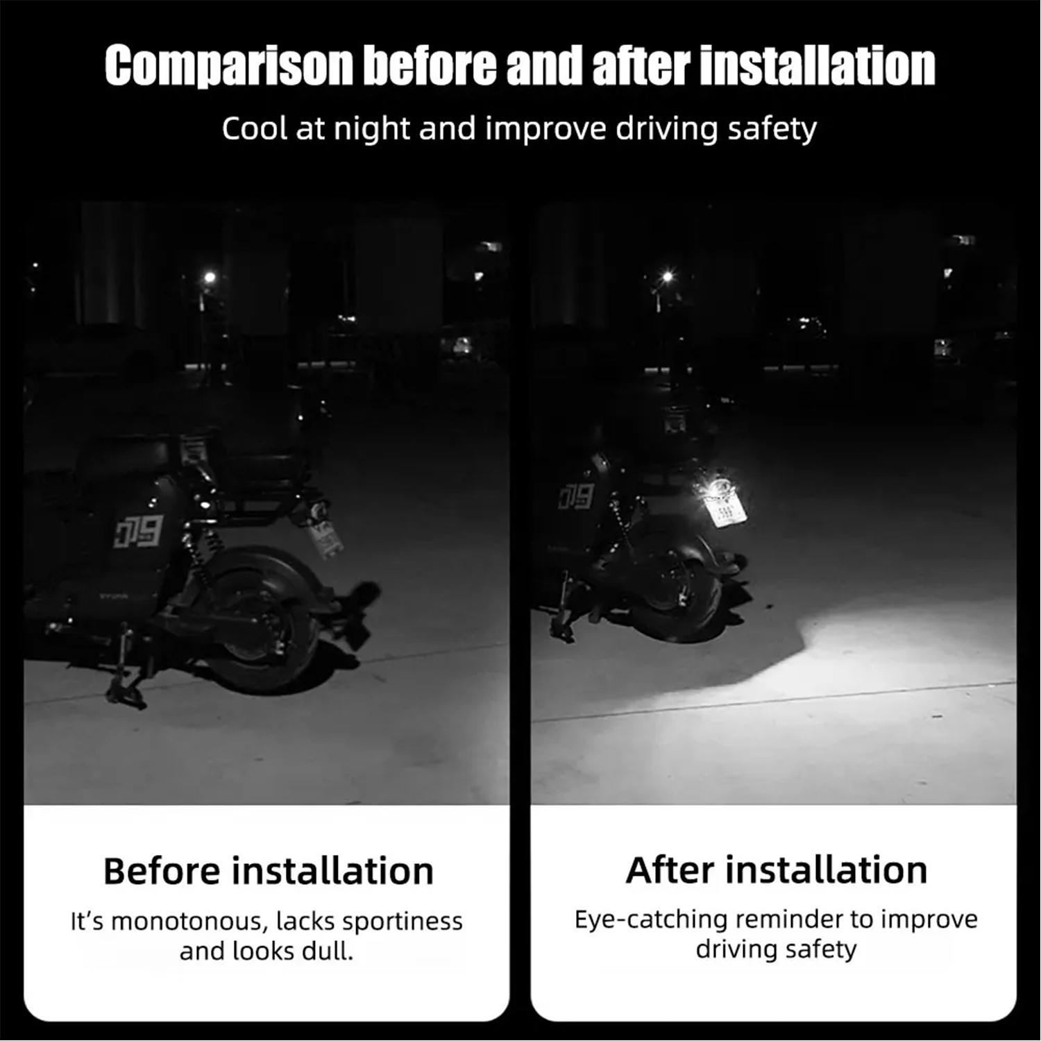 2pcs Motorcycle LED Devil Eyes Lights LED Eagle Eye Lights High Brightness Triangle Demon Eye Neon for Cars & Motorcycles Fun Atmosphere Light, Driving Assist Light, Motorcycle Mini Turn Signal Flasher Tail Lamp Car Decoration Lights 12V LED Light for Any