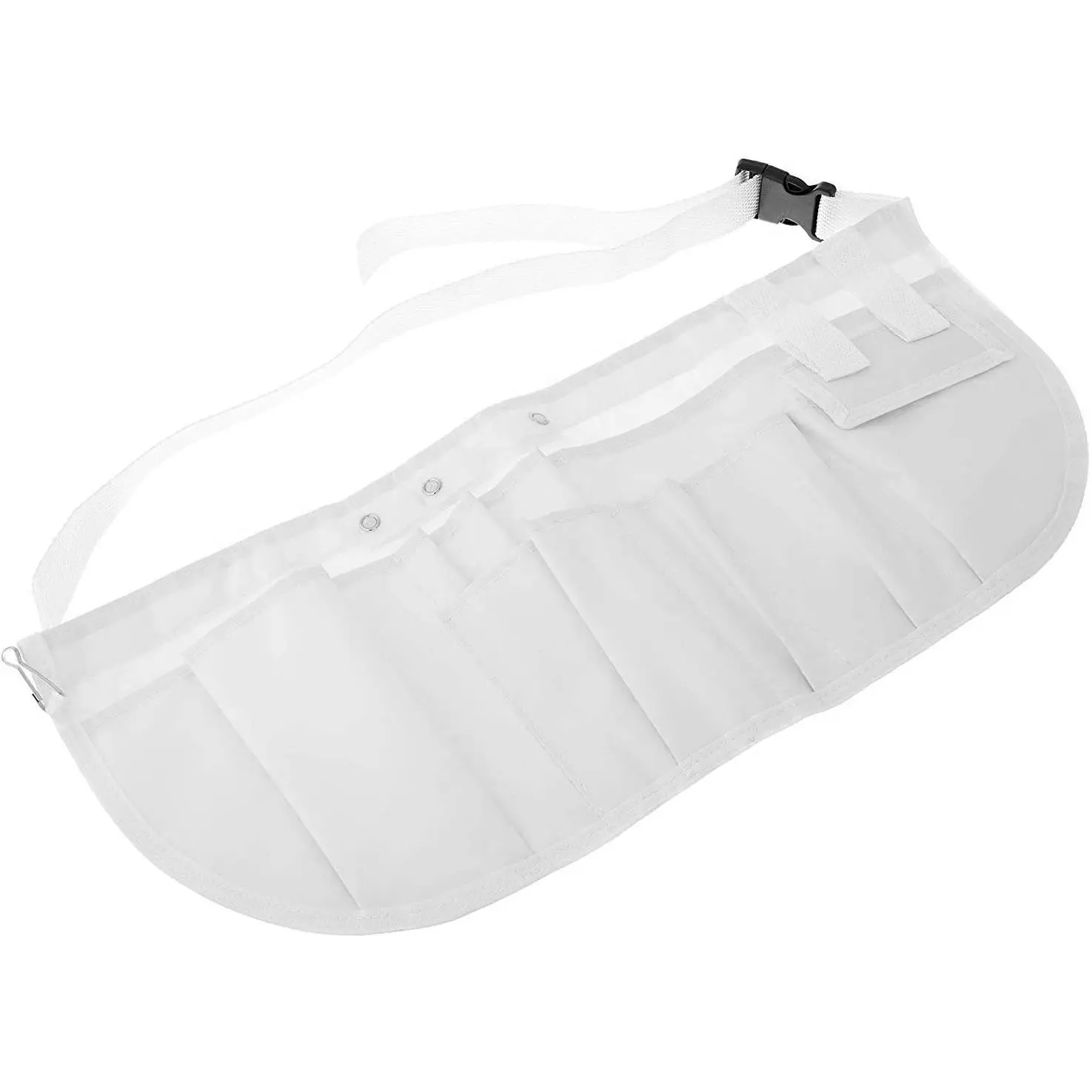 Nylon  Nurse Apron Organizer Belt - Size Large (White)
