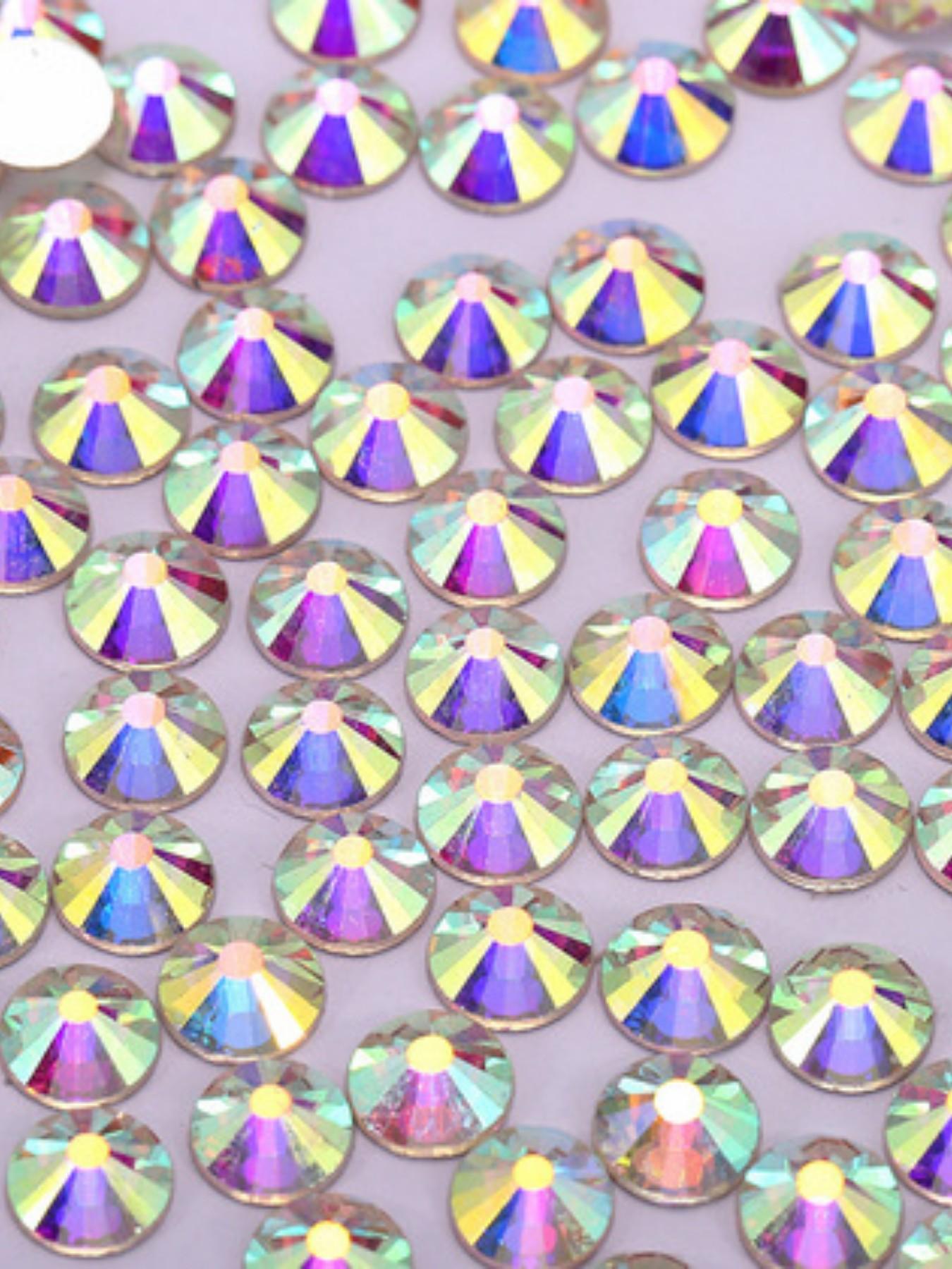 2880pcs High-Quality Rhinestones, Ab Glass Stones, DIY Nail Art Supplies, Perfect for Professional & Home Use, All-Season Decorative Elements