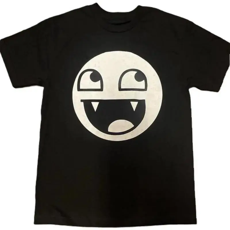 Epic Face Vampire T Shirt Y2K Goth Emo Scene Tapout Affliction Relaxed Soft