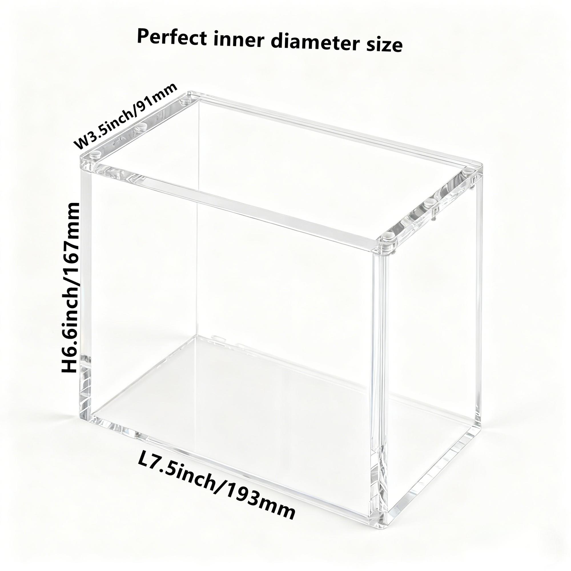 Stackable Acrylic Display Case, Compatible with Etb High-Quality Rectangular Storage Box, Magnetic Closure Design, Transparent Durable Organizer