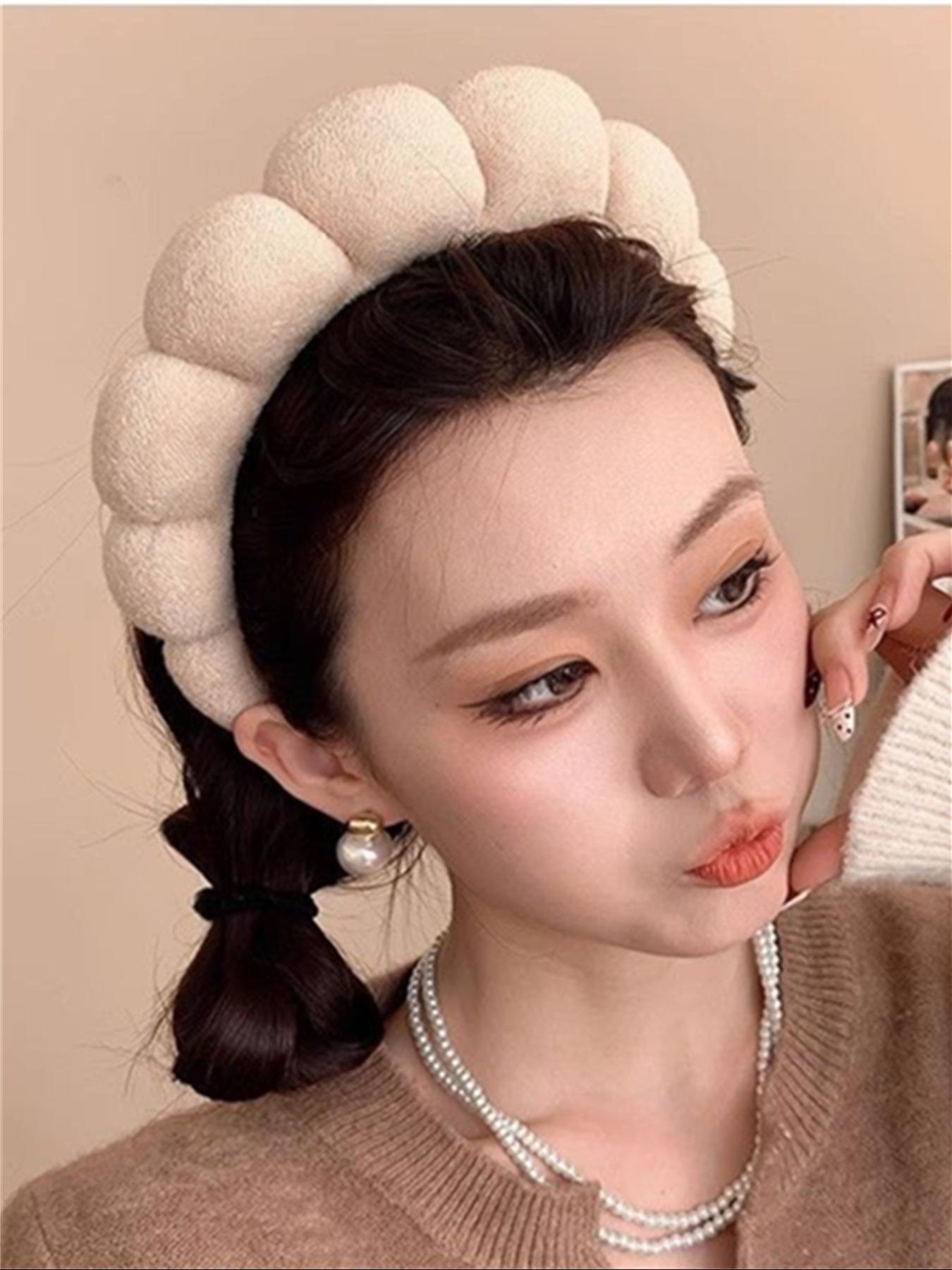 Cloud Shaped Sponge Puffy Headband, Fashion Hair Accessories for Women & Girls, Minimalist Headwear Suitable for Thick Hair