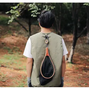 Outdoor tactical easy-to-pull buckle Telescopic buckle Wire rope Multifunctional keychain Camping High rebound Anti-lost rope Easy to pull