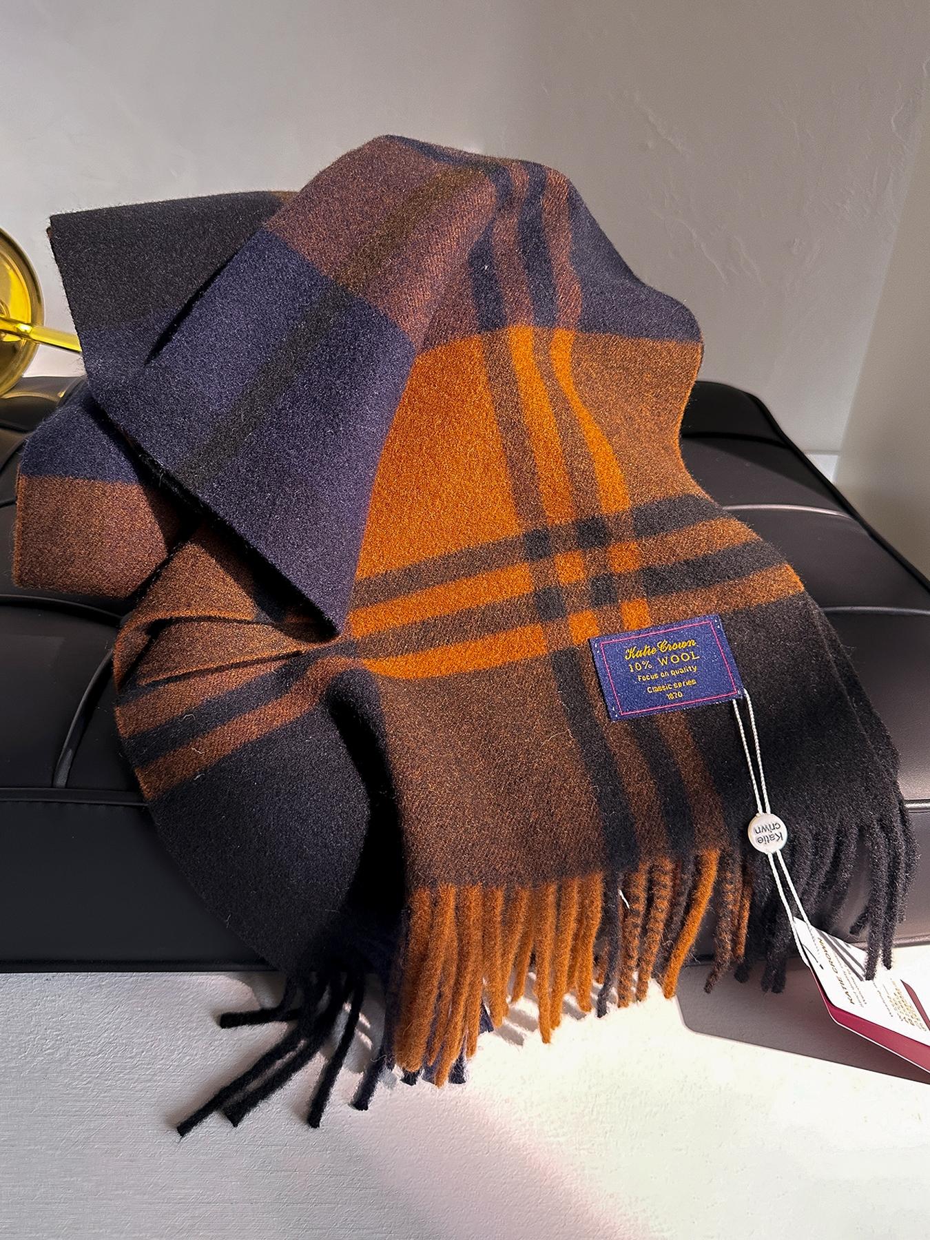 Women's Plaid Pattern Scarf, Casual Fitted Structure Design, Warm Daily Wear Accessory, Fashionable Comfortable Multifunctional Shawl for Fall & Winter