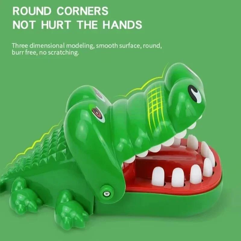 Crocodile Dentist Animal Board Game - Durable Spring-Action Structure, Unisex Compact Screen Time Alternative, Escape the Cute Fangs Party Table Game for Kids and Adults, Family Interactive Toy