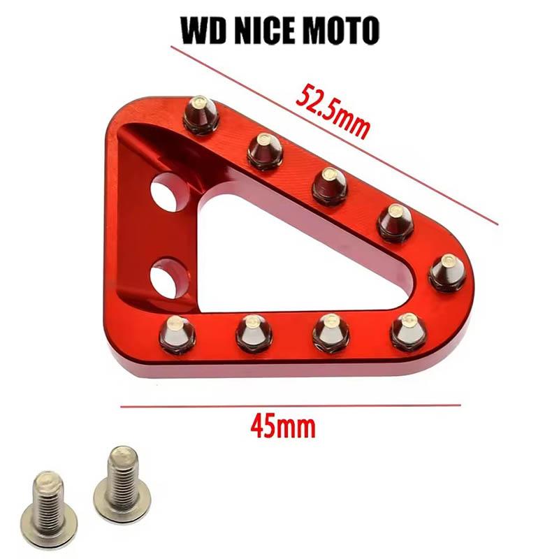 WD NICE MOTO Rear Brake Pedal Lever Step Plate Tip, Compatible with Ktm Sx Sxf Xc Xcf Xcw Exc Excf, Gasgas, Husqvarna Fc Tc Fe Te Fx Tx