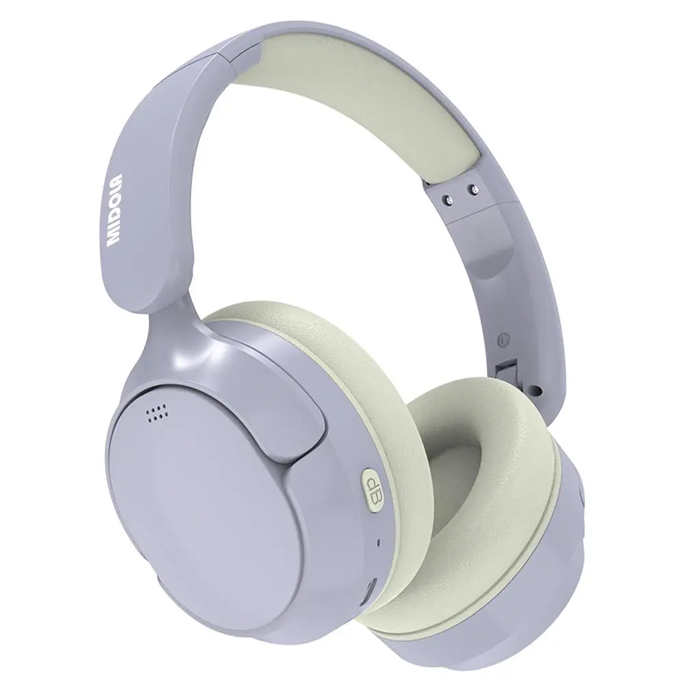 MIDOLA Official Foldable Bluetooth 6.0 Kid-Safe On-Ear Headphone - 3.5mm Cable Compatibility, 40 Hours Long Battery Life, High-Quality Audio, Volume Control, Comfortable Fit, Mini Portable, Spill Resistant, Bonus Sticker for School Use