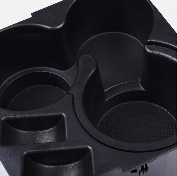 CROSSDESIGN Fit For 2007-12 Nissan Altima Black Center Console Cup Holder & Liner