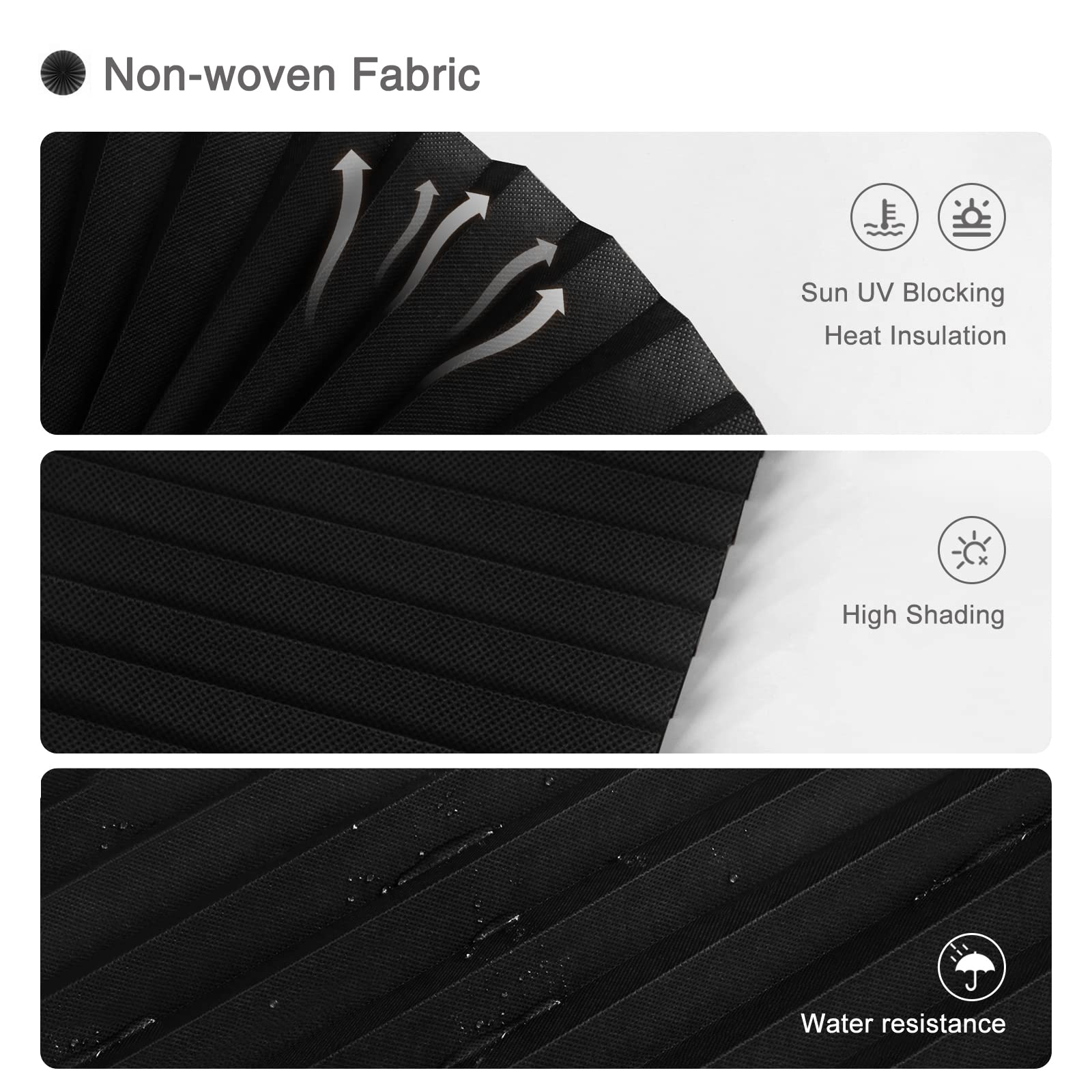 Solid Color Blackout Blinds, 1 Count Self Adhesive Blackout Blinds, Wireless Temporary Window Blinds, Cordless Blinds, Home Decor for Living Room Bedroom Kitchen Bathroom