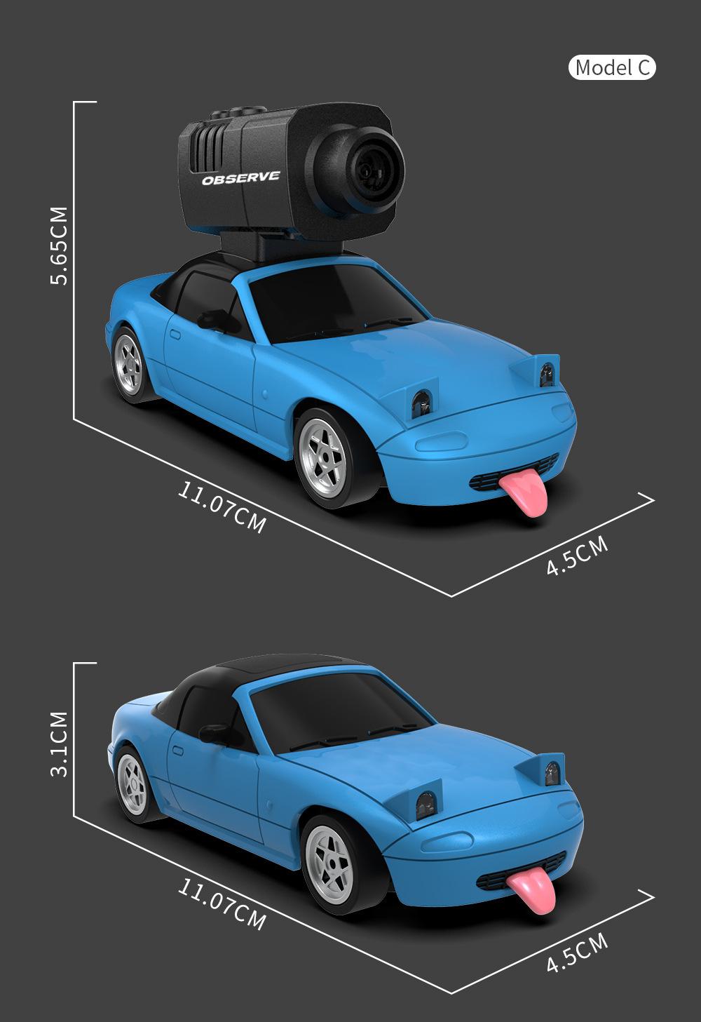 JJRC Mini FPV RC Car with Camera - 1:32 4WD High Speed Drift Racing Car, 2.4G Full Proportional Control, APP Remote Mode, Rechargeable Toy for Boys Kids 8-12 hd