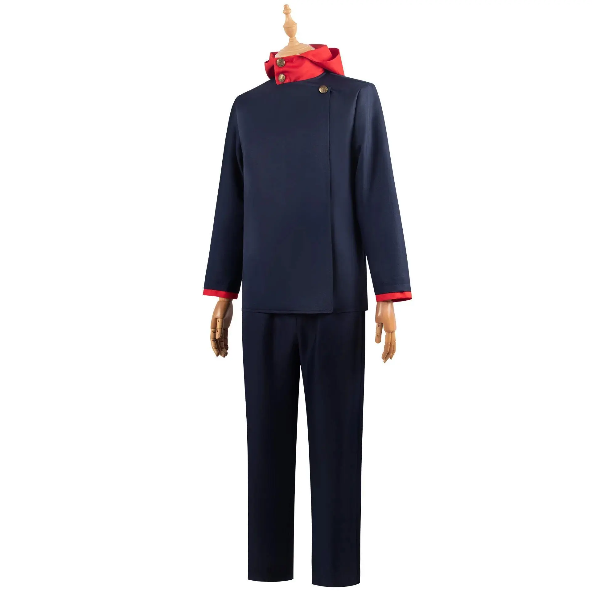 Itadori Yuji cosplay costume Inumaki Toge/Fushiguro Megumi Cosplay Include Uniform Pants for Anime Comic Con wig