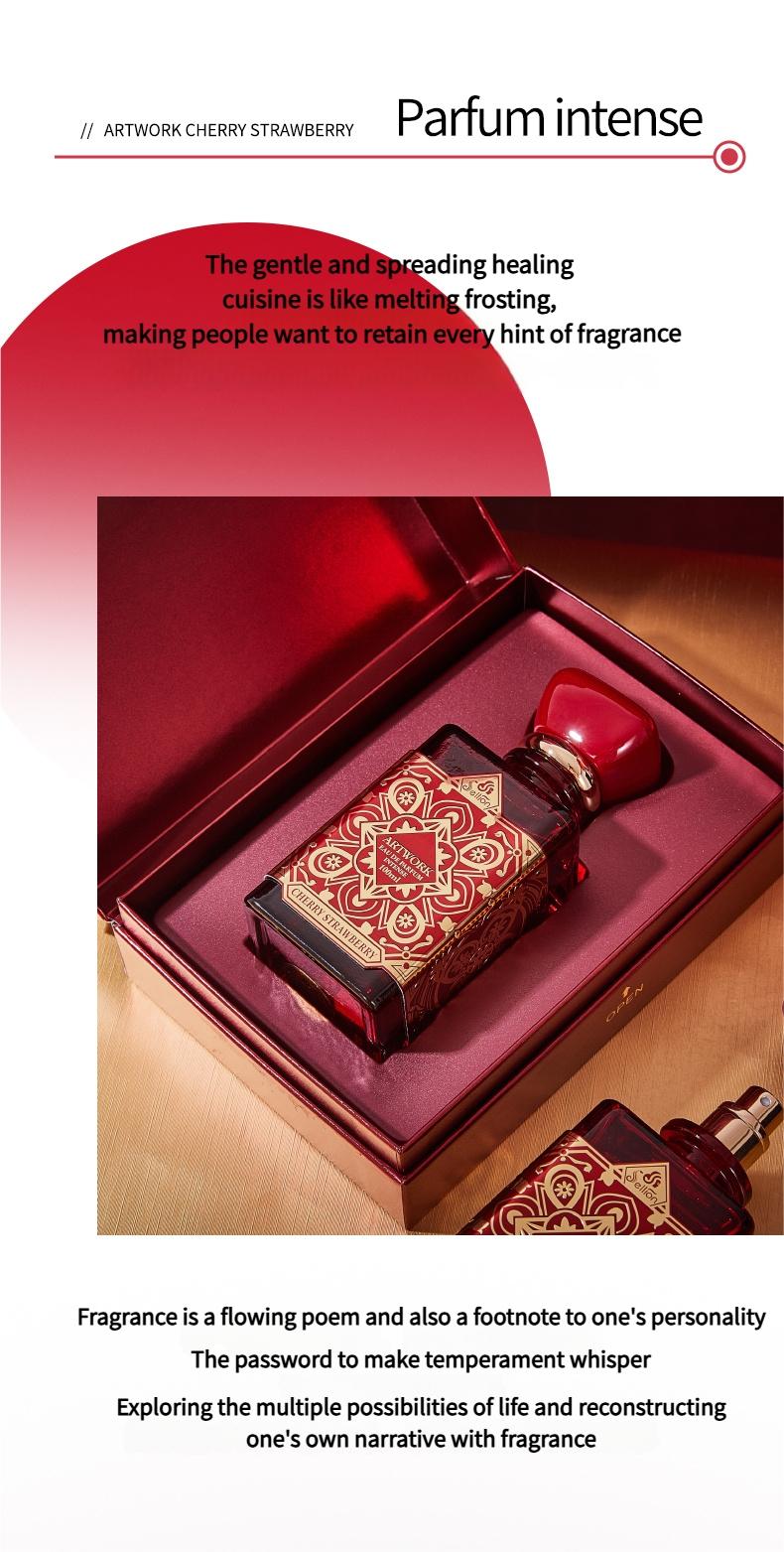 100ML Ruby Perfume, Oriental Food Scented Women's Perfume, Elegant Gift Box, Daily Use, Daily Wear Fragrance, Travel, Christmas Gift