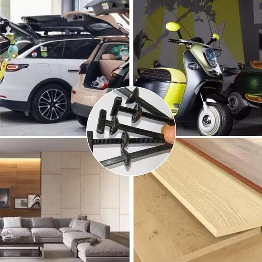 100/50/20 Pcs Nylon Cable Tie Buckle Self-Locking Zip Ties Holder with Pin And Button Multi-Purpose Cable Tie Tool for Car Repair Carabiner Bumpers Organizing Fixing