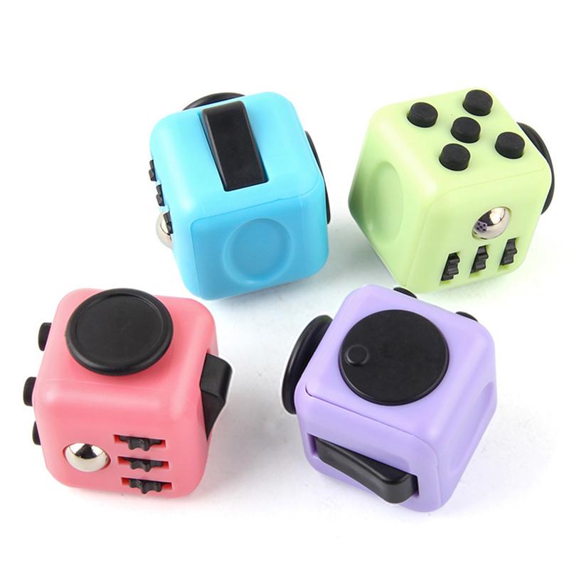 Colorful 6-Sided Press Finger Magic Cube Dice, Novelty Magic Dice Toy, Stress-Relief Fidget Relief Sensory Toy, Fingertip Vent Toy, Gift For Children And Adults, Stress Relief Fidgeting