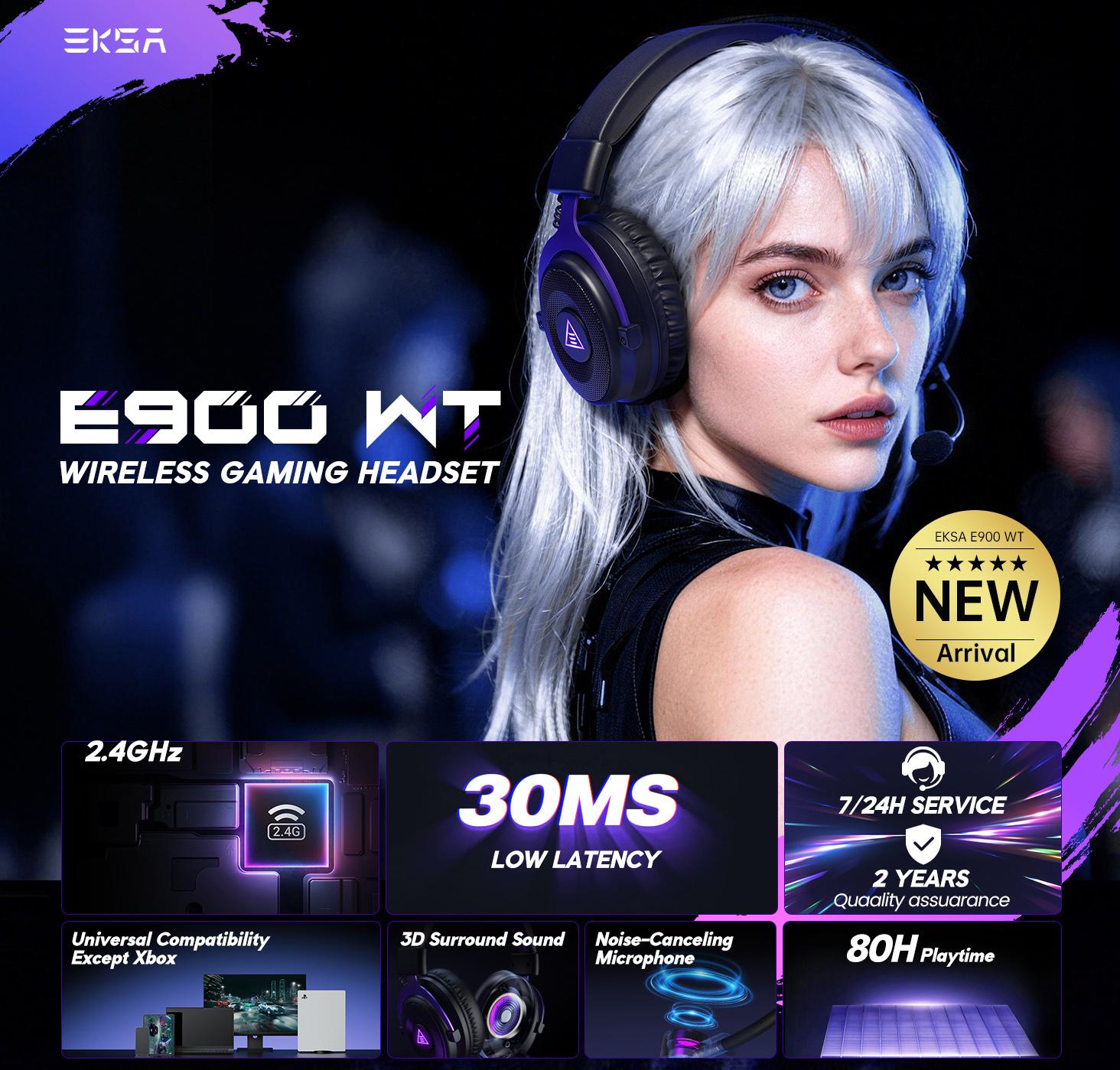 2.4GHz Wireless Gaming Headset, USB & Type-C, 30ms Low Latency, Over Ear Wired&Bluetooth Gaming Headset with Microphone for PC/PS4/PS5/Switch/Mobile/Mac, 80Hrs Playtime, RGB, Computer Headset 2.4GHz Wireless Gaming Headset, USB & Type-C, 30ms Low Latency, Over Ear Wired&Bluetooth Gaming Headset with Microphone for PC/PS4/PS5/Switch/Mobile/Mac, 80Hrs Playtime, RGB, Computer Headset