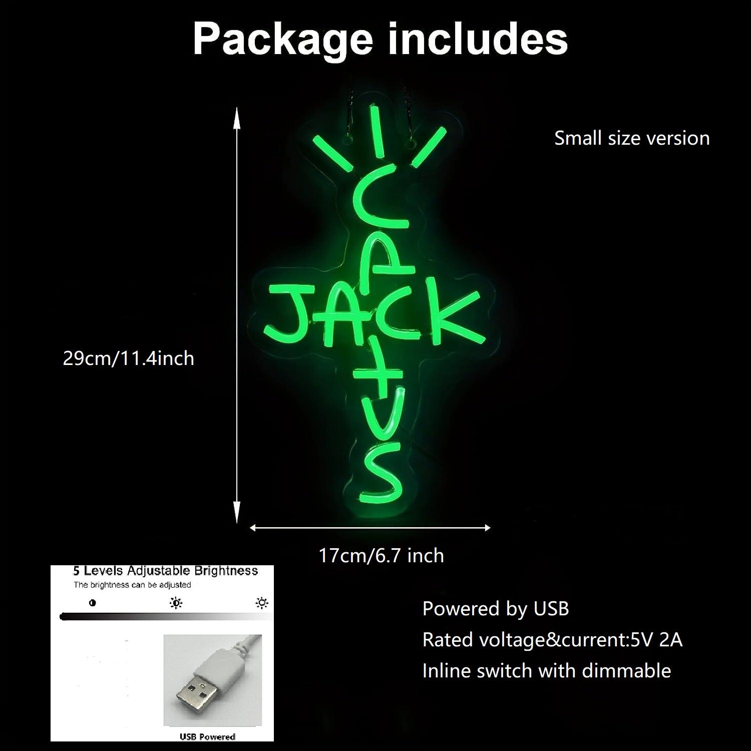 Cactus Design Neon Sign, USB Powered Creative LED Neon Light, Neon Accent Lights, Decorative Neon Sign for Bedroom, Room, Office, Home Decor