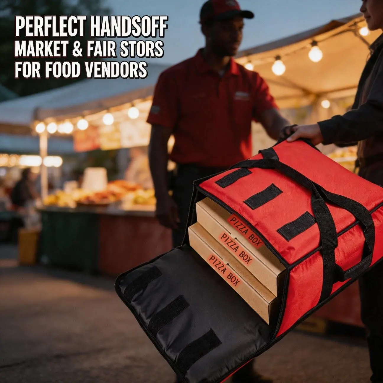 JSERYISGN Insulated Food Delivery Backpack, Foldable Large Thermal Bag for Pizza and Groceries