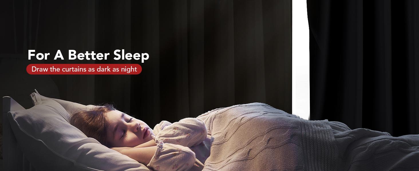 2 Panels Solid Blackout Curtains (85%-95% Light Blocking, Grommet Top, 52"W) – Thermal Insulated & Soundproof Drapes for Living Room, Bedroom & Home Office