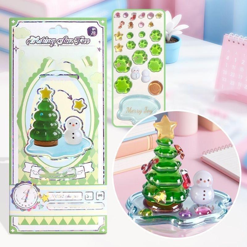 3D Puffy Stackable Stickers, Kawaii Cartoon Embossed DIY Craft Sticker for Adults, Solid & Squishy