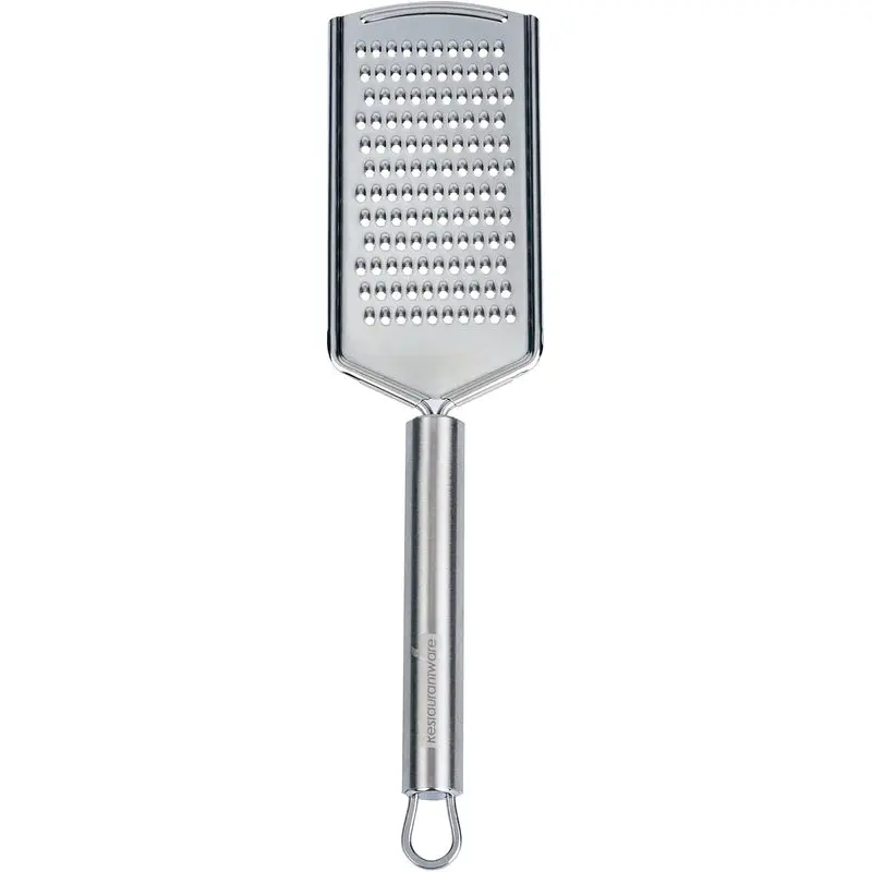 Stainless Steel Fine Cheese Grater - German Standard Lemon Zester with Ergonomic Handle, Sharp Blades, Dishwasher Safe - Handheld Kitchen Grater for Parmesan, Garlic, Ginger