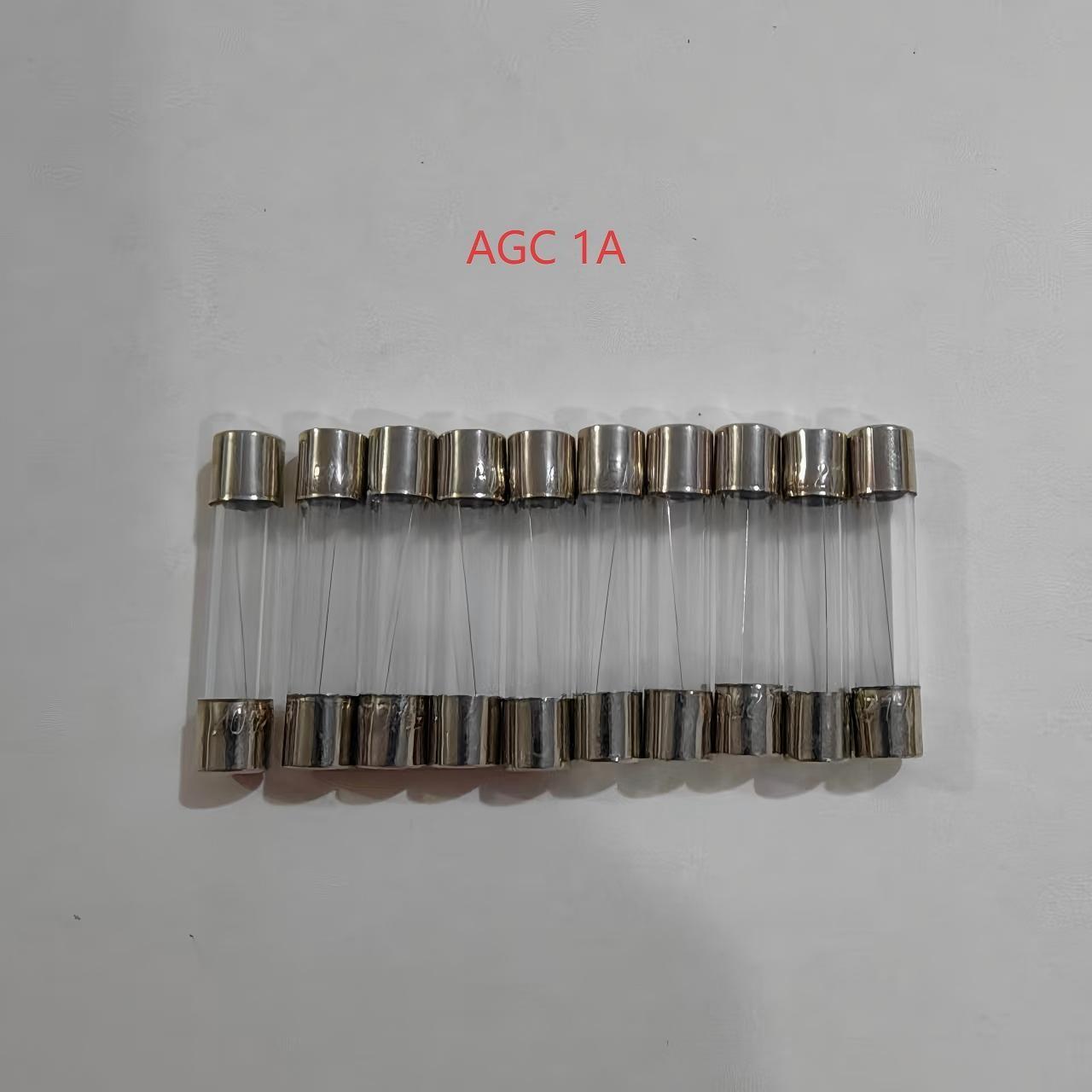 （10 pack）AGC Glass Tube Fuse 6*30mm/0.24*1.18inch，Nickel Plated，15Amp Specifications Available，Suitable for Cars，Trucks，Boats，Motorcycles，SUVs