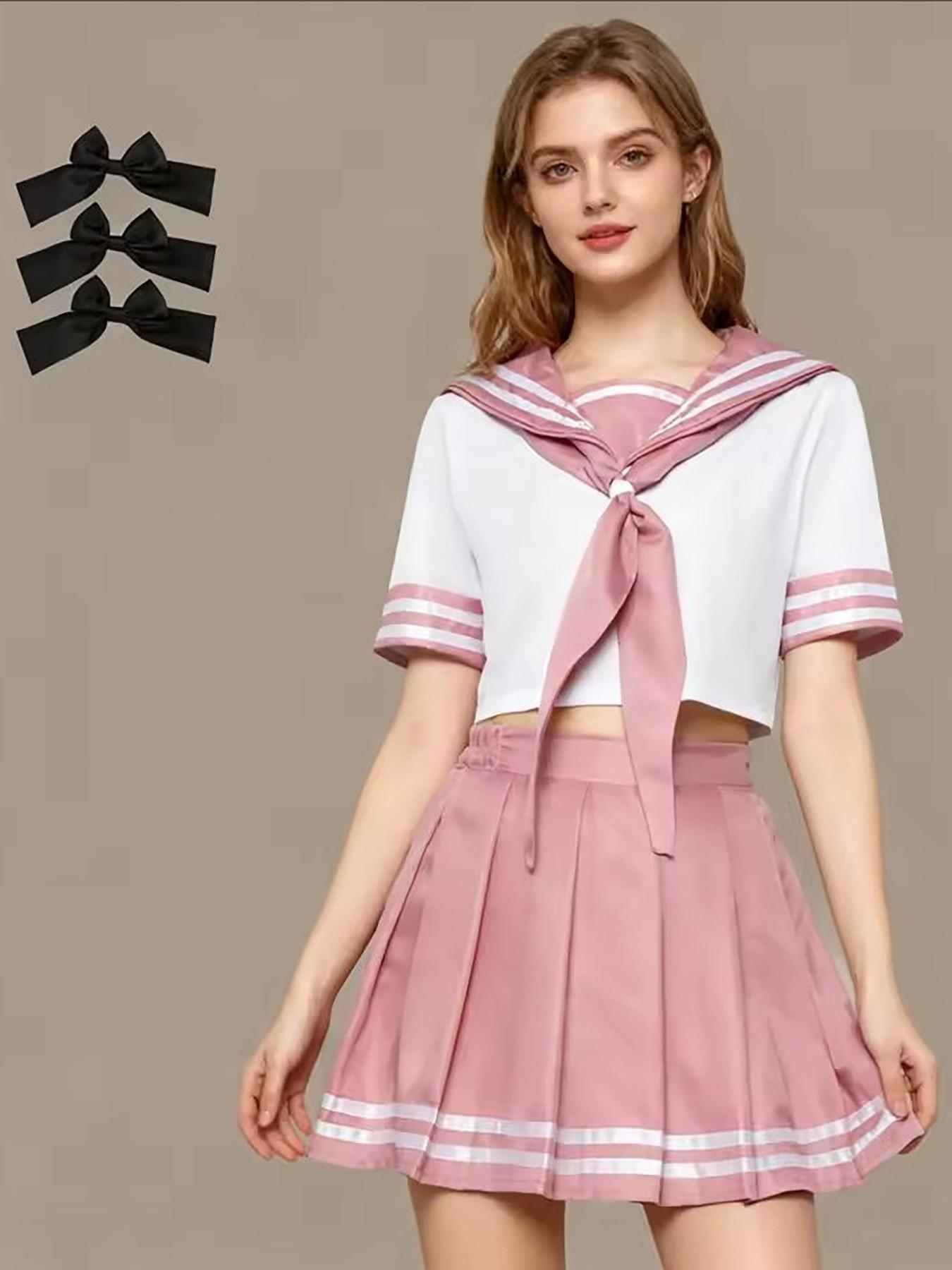 Fate Apocrypha Rider Astolfo Cosplay for Men JK School Uniform Sailor Suit Women Outfit Anime Halloween Costume