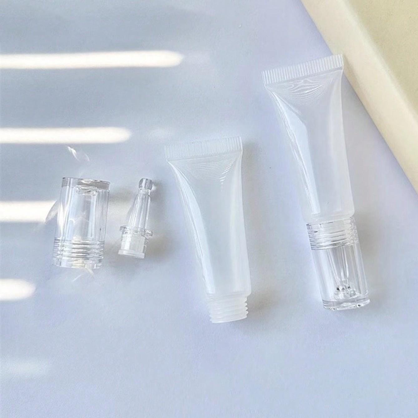 Mini Travel Pump Bottle Set, Reusable Plastic Design for Liquid Cosmetics & Skincare Essentials, Makeup Container, Ideal for On-The-Go Use