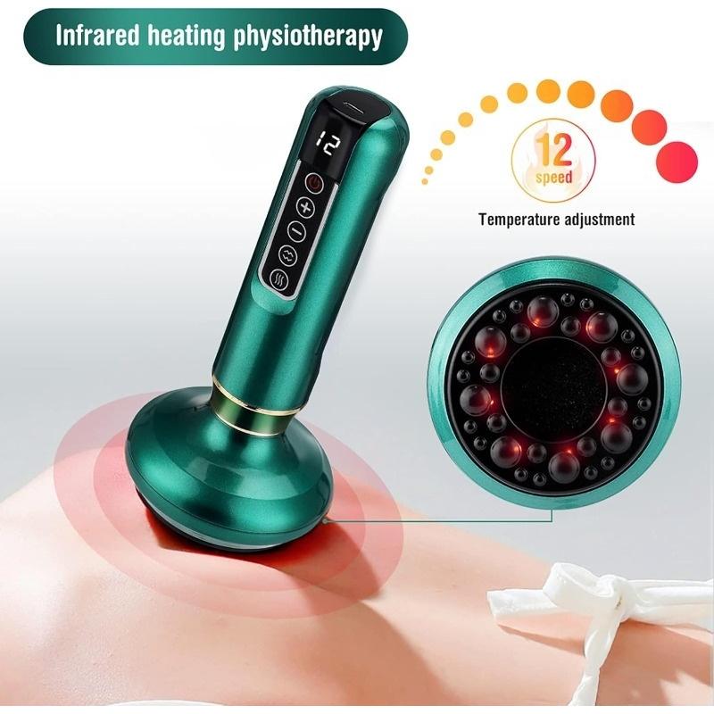 Electric Vacuum Cup Massager Machine, Multi-Function Electric Suction Cups, Body Scratching Tool, USB Charger, Home Massage Gift