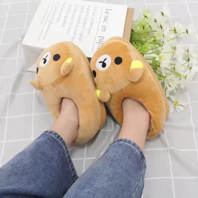 Adult Anime Kawaii Kigurumi Pajama Set - Halloween/Christmas Cartoon Bear Rilakkuma Unicorn Sleepwear with Buttons, Adults' Loungewear, Anime Wear Slippers