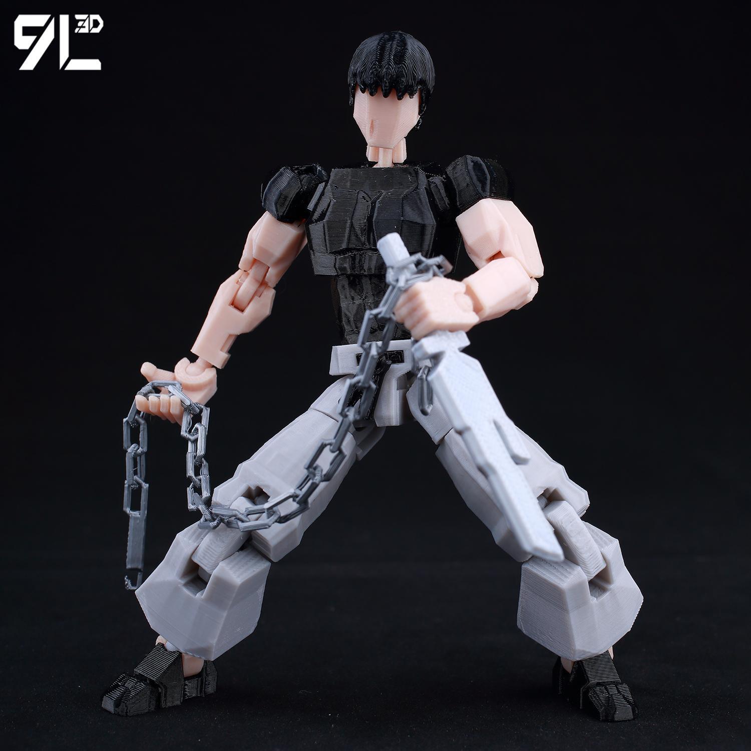 9L3D Printed Jujutsu Kaisen Fushiguro Toji Anime Multi-Jointed Shapeshift Toys Action Figures Mannequin Model Ornaments Gift Toy 9L3D Printed Jujutsu Kaisen Fushiguro Toji Anime Multi-Jointed Shapeshift Toys Action Figures Mannequin Model Ornaments Gift Toy