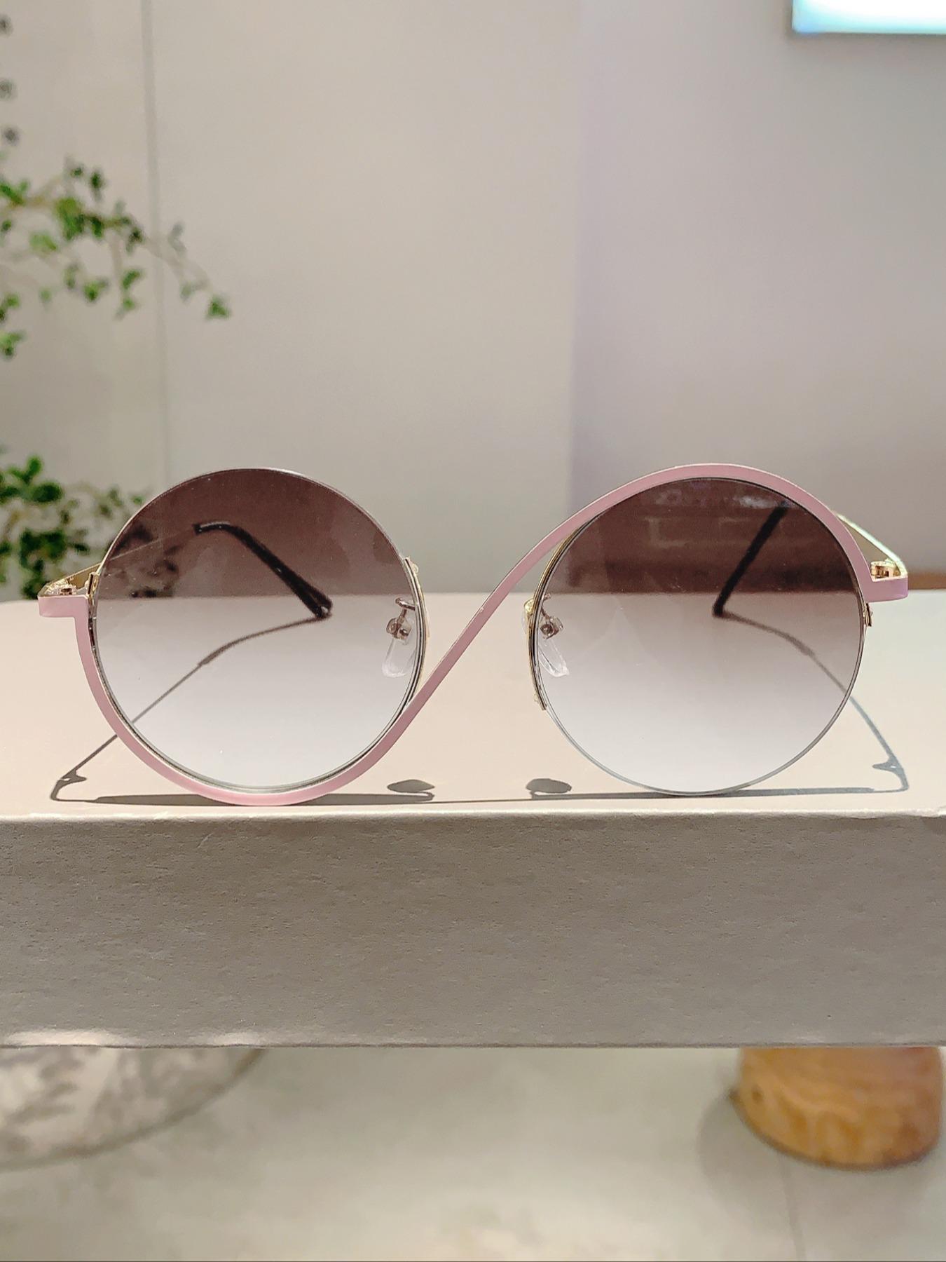 Women's Fashion Round Frame Glasses, Stylish New Design Eyewear for Parties & Daily Use, Elegant Simple Decorative Frames, Trendy Casual Frames, Round Frame Eyeglasses