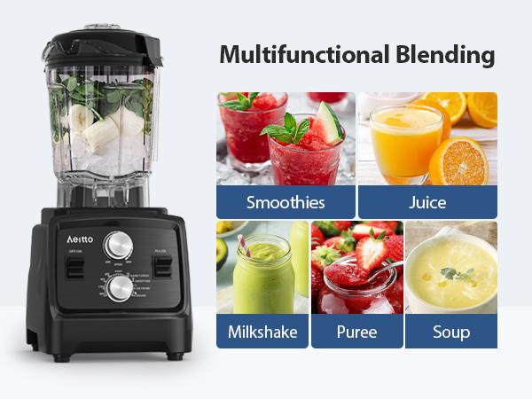 Aeitto Blender, Blenders for Kitchen with 1800W Motor, 68Oz. Large Capacity, 2-in-1 Blender & Grinder Combo, BPA-Free Countertop Professional Blender for Smoothies, Ice Crush, Frozen Drinks Aeitto Blender, Blenders for Kitchen with 1800W Motor, 68Oz. Large Capacity, 2-in-1 Blender & Grinder Combo, BPA-Free Countertop Professional Blender for Smoothies, Ice Crush, Frozen Drinks