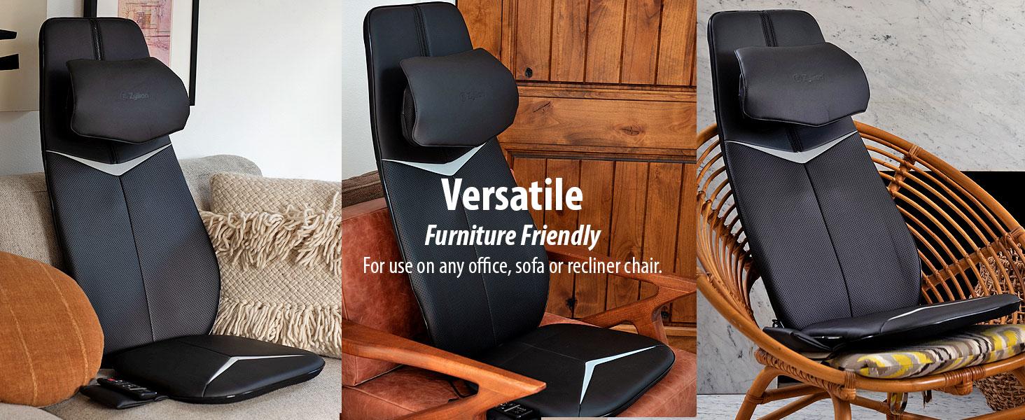 Shiatsu Neck and Back Massager with Heat - 3D Kneading Deep Tissue Electric Massage Chair Pad with Height Adjustment, Seat Cushion Vibration for Muscle Pain Relief - Black (ZMA-33B) Shiatsu Neck and Back Massager with Heat - 3D Kneading Deep Tissue Electric Massage Chair Pad with Height Adjustment, Seat Cushion Vibration for Muscle Pain Relief - Black (ZMA-33B)