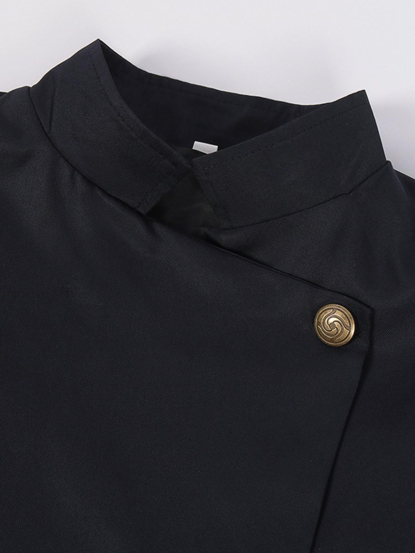 Jujutsu JJK High School Gojo Satoru Cosplay Costume Uniform for Men Women Shirt Pants Wig Halloween Uniform Full Sets