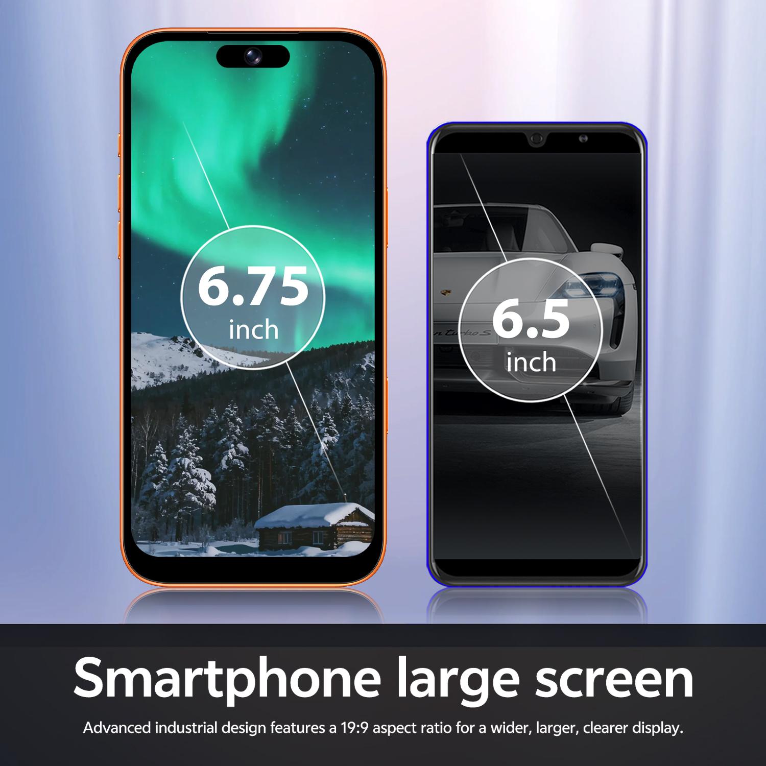Astarry-17 Pro Max Smartphone, Android Mobile Phones, 6.75-Inch Screen, 3GB RAM + 32GB ROM, Android 12, 4100mAh Battery, 5MP Front Camera, 13MP Rear Camera