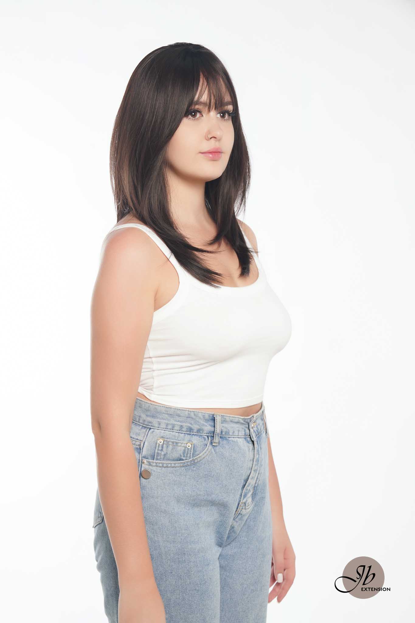 JBEXTENSION 20 Inches Scalpiana 3.5X4 Hard Silky Top Natural Scalp Effect Wig With Bangs LILA JBEXTENSION 20 Inches Scalpiana 3.5X4 Hard Silky Top Natural Scalp Effect Wig With Bangs LILA