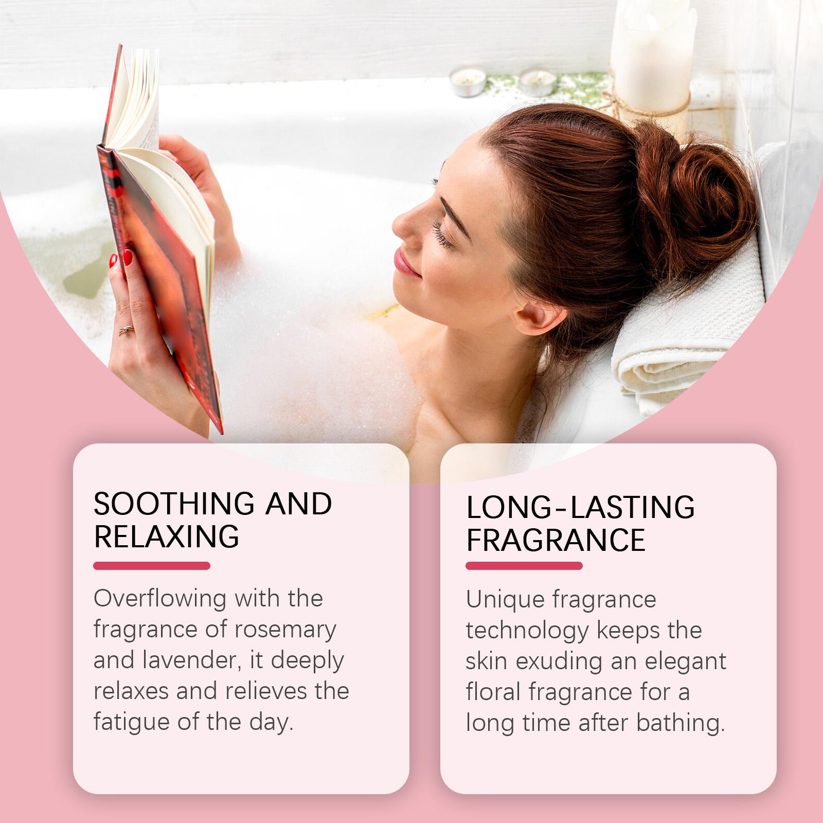 Oceaura Bubble Loofah Moisture Replenishment Plant Flower Fragrance Lasting Fragrance Deep Skin Cleaning Loofah