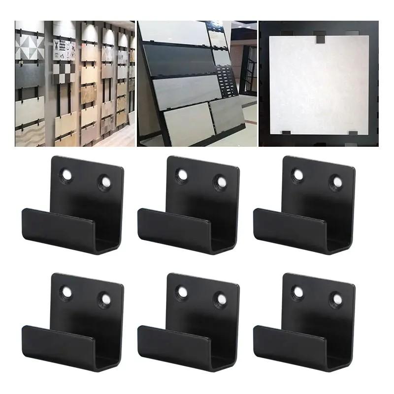 Wall Mounted Hook Mounting Bracket, Durable Material, Sturdy Stand, Practical Tile Display Rack, Wall Hooks for Home Office Showcase