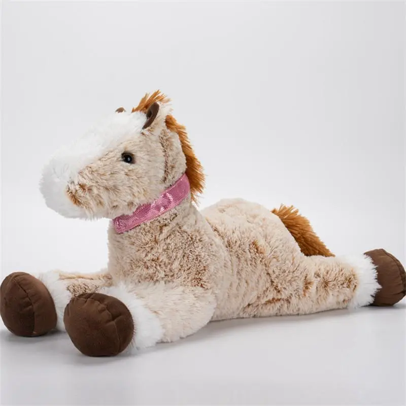 Unisex High-Quality Fabric Horse Stuffed Toy - 56/90/120 cm Soft Lifelike Fluffy Prone Doll, Cute Birthday Gift for Boyfriend, Appease Toy for Cute Couple Gifts
