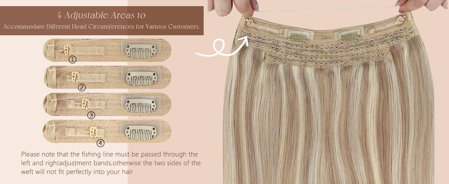 Sunny Fish Line Hair Extensions Remy Invisible Human hair for Natural Look Easy To Style Soft #TikTokShopBlackFriday Sunny Fish Line Hair Extensions Remy Invisible Human hair for Natural Look Easy To Style Soft #TikTokShopBlackFriday