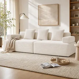 Modular Sectional Boneless Sofa,Oversized Chaise Lounge with Deep Seats, Modular Cloud Sleeper Sofa, No Assembly Required, Free Combination, Modern sectional couch.boneless sectional couch.living room furniture ou