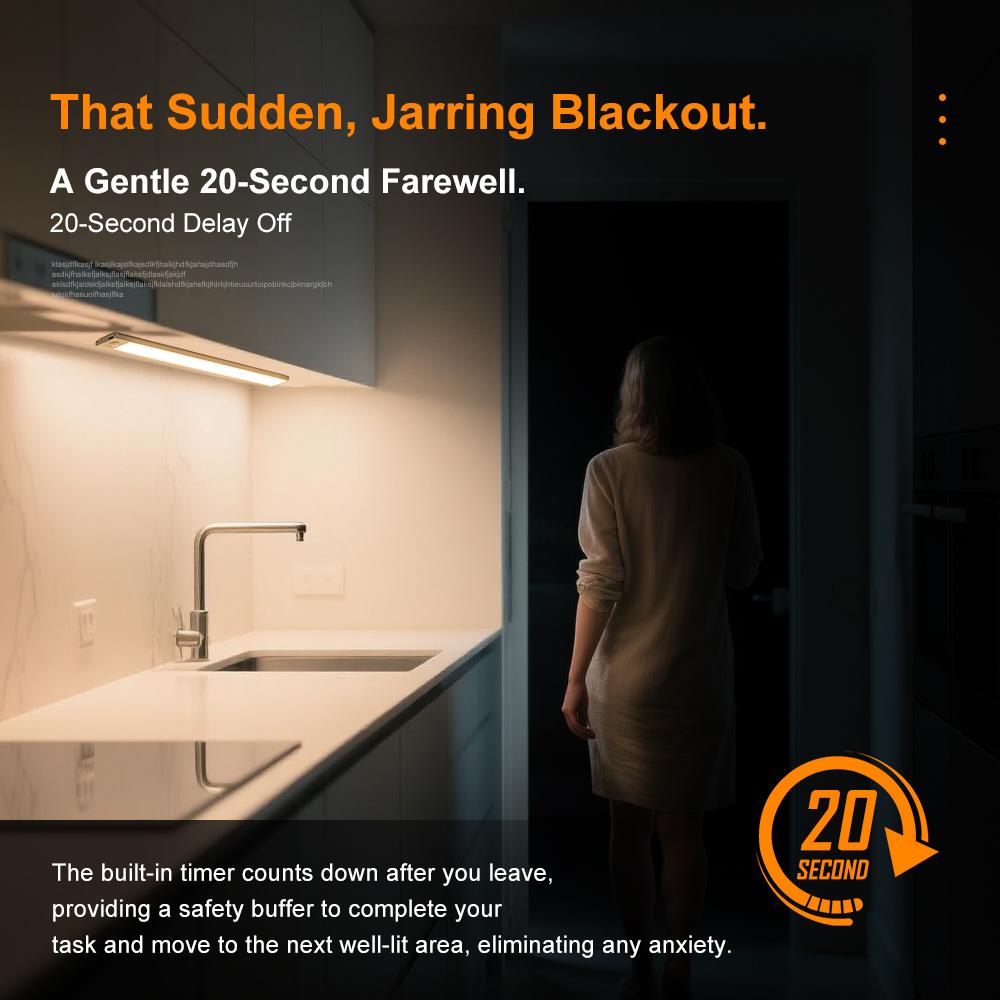 Two-Pack Rechargeable Motion Sensor LED Lights, Magnetic Wire-Free Under Counter Lighting, Battery Powered Under Cabinet Light, Adjustable Brightness & Color Night Light for Kitchen Bedroom Bedside Staris Bathroom Pantry Hallway